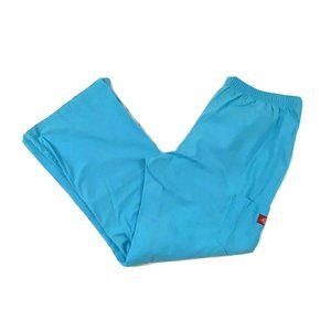 DICKIES Aqua Blue Scrub Pants Nurse Medical Elasti